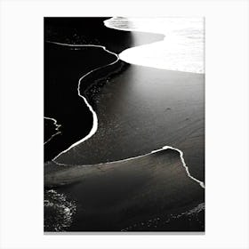 Black Sand Beach 1 Canvas Print