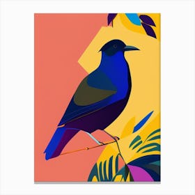 Cowbird Pop Matisse 2 Bird Canvas Print
