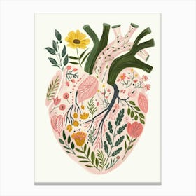 Illustration Of A Heart Canvas Print