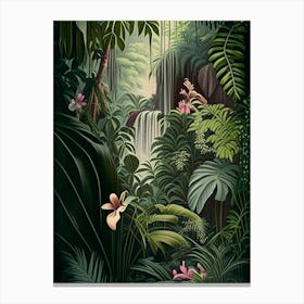 Hidden Paradise 1 Botanical Canvas Print
