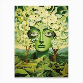 The Green Mesmerist Canvas Print