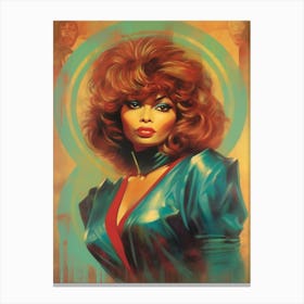 Tina Turner Retro Poster 7 Canvas Print