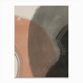 Earth Tone Abstract Study Canvas Print