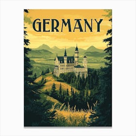 Travel Poster Of Germany Canvas Print