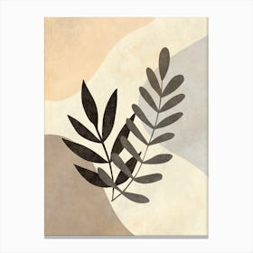 Leaf And A Flower Canvas Print