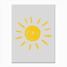 Yellow Sun Canvas Print