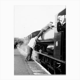 Autum 2024 Isle Of Wight Steam Railway (Stoker And Vistor) Canvas Print