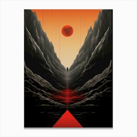 Red Sun In The Sky Canvas Print