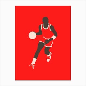 Basketball Player Dribbling 2 Canvas Print