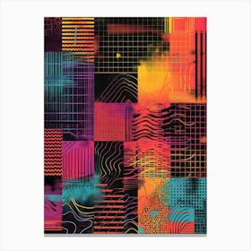 Abstract Geometric Pattern 4 Canvas Print