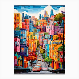 "Vibrant Vistas: San Francisco's Urban Canvas" Canvas Print