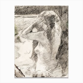 The Coiffure (1891), Mary Cassatt Canvas Print
