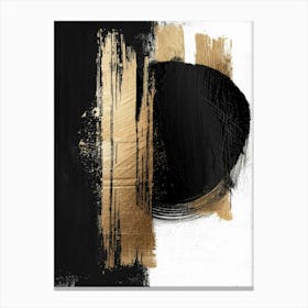 Abstract Black And Gold Canvas Print 24 Canvas Print