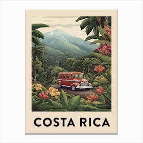 Vintage Travel Poster Costa Rica 5 Canvas Print
