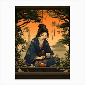 Tea Ceremony Japanese Style 9 Canvas Print