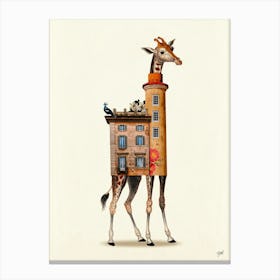 Urban fauna - Giraffe Canvas Print