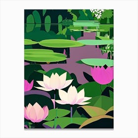 Lotus Flowers In Park Fauvism Matisse 3 Canvas Print