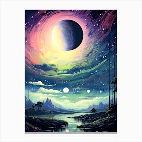 Galaxy Painting Canvas Print