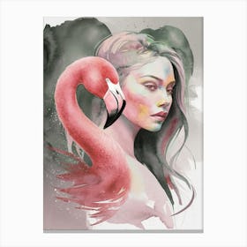 Flamingo 3 Canvas Print