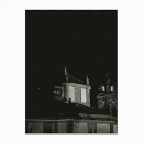 Church At Night Canvas Print