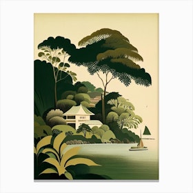 Gaya Island Malaysia Rousseau Inspired Tropical Destination Canvas Print