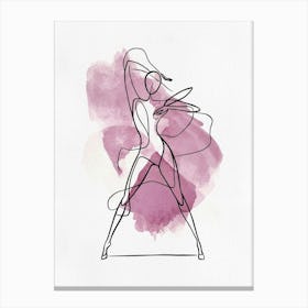 Dancer Watercolor Painting Canvas Print