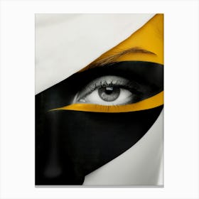 Black And Yellow Canvas Print