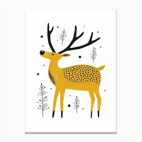 Yellow Elk 1 Canvas Print
