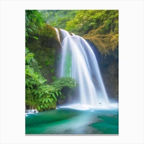 Iligan City Waterfalls, Philippines Realistic Photograph (1) Canvas Print