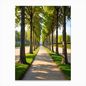 Avenue Of Trees In Paris Canvas Print