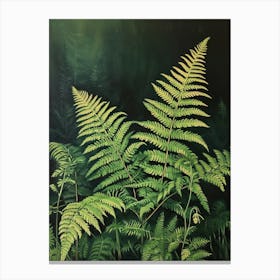 Tassel Fern Painting 3 Canvas Print