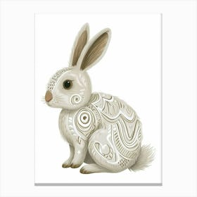 New Zealand Rabbit Kids Illustration 3 Canvas Print