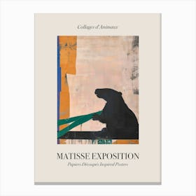 Beaver 4 Matisse Inspired Exposition Animals Poster Canvas Print
