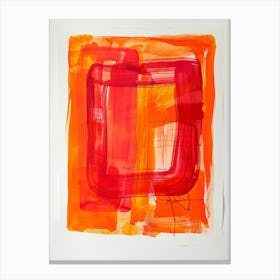 Orange Square 1 Canvas Print