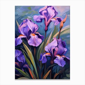 Iris Painted Iris Canvas Print