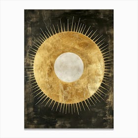 Gold Sun Canvas Print