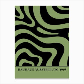 Bauhaus Green Exhibition 8 Canvas Print