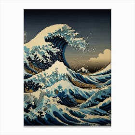 Great Wave Off Kanagawa 10 Canvas Print