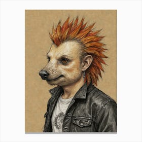 Man With A Mohawk Canvas Print