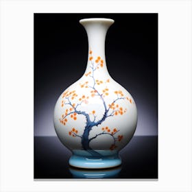 Chinese Famille Rose Vase Canvas Print