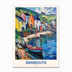 Barmouth Wales 8 Uk Travel Poster Canvas Print
