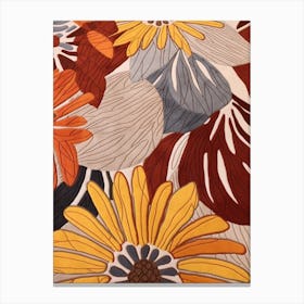 Fall Botanicals Daisy Canvas Print