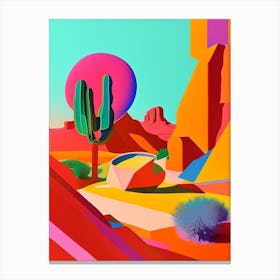 Mars Abstract Modern Pop Space Canvas Print