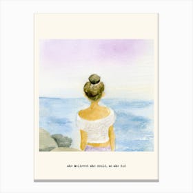 She Believed She Could, So She Did Woman Canvas Print