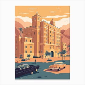 Riyadh Saudi Arabia Travel Illustration 3 Canvas Print