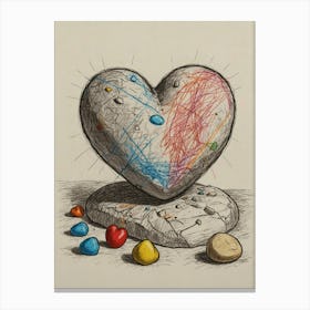 Heart Of Stone 10 Canvas Print