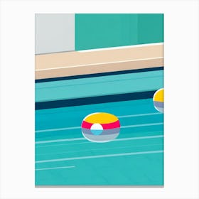 Swimming Pool Vector Canvas Print