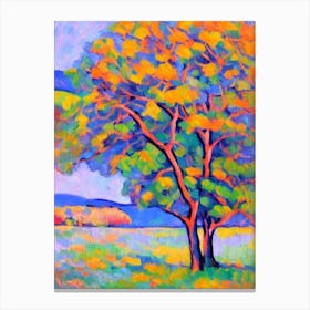 Alder tree Abstract Block Colour Canvas Print