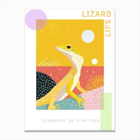 Modern Lizard Abstract Illustration 1 Poster Canvas Print