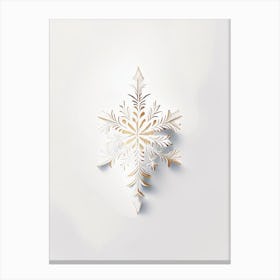 Delicate, Snowflakes, Marker Art 1 Canvas Print